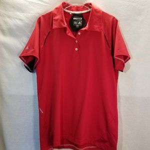 Adidas Formotion Climacool Golf Polo Women's XL Reflective stripes Rose Red